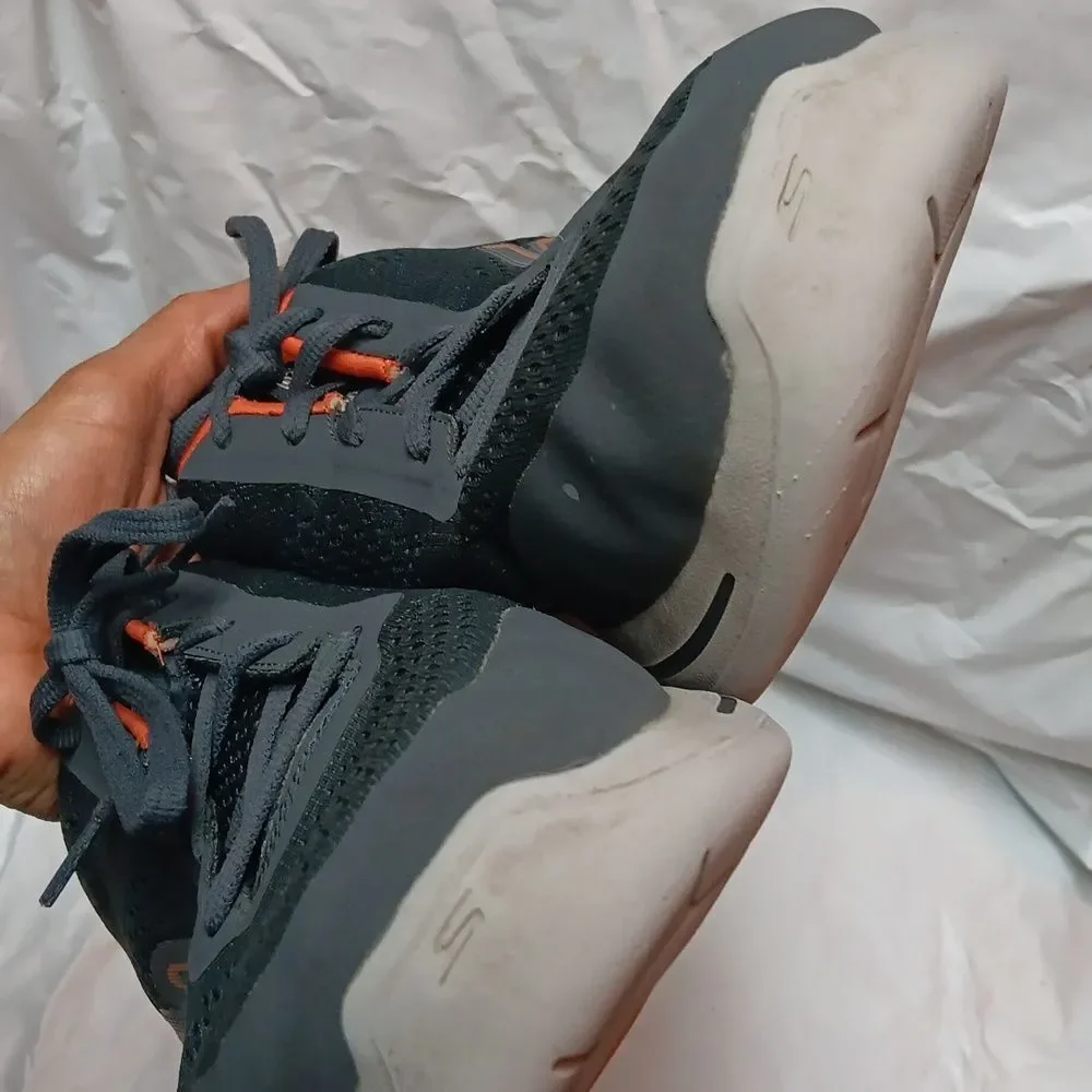 Skechers Men's Arch Fit Grey and Orange Shoes Size 12